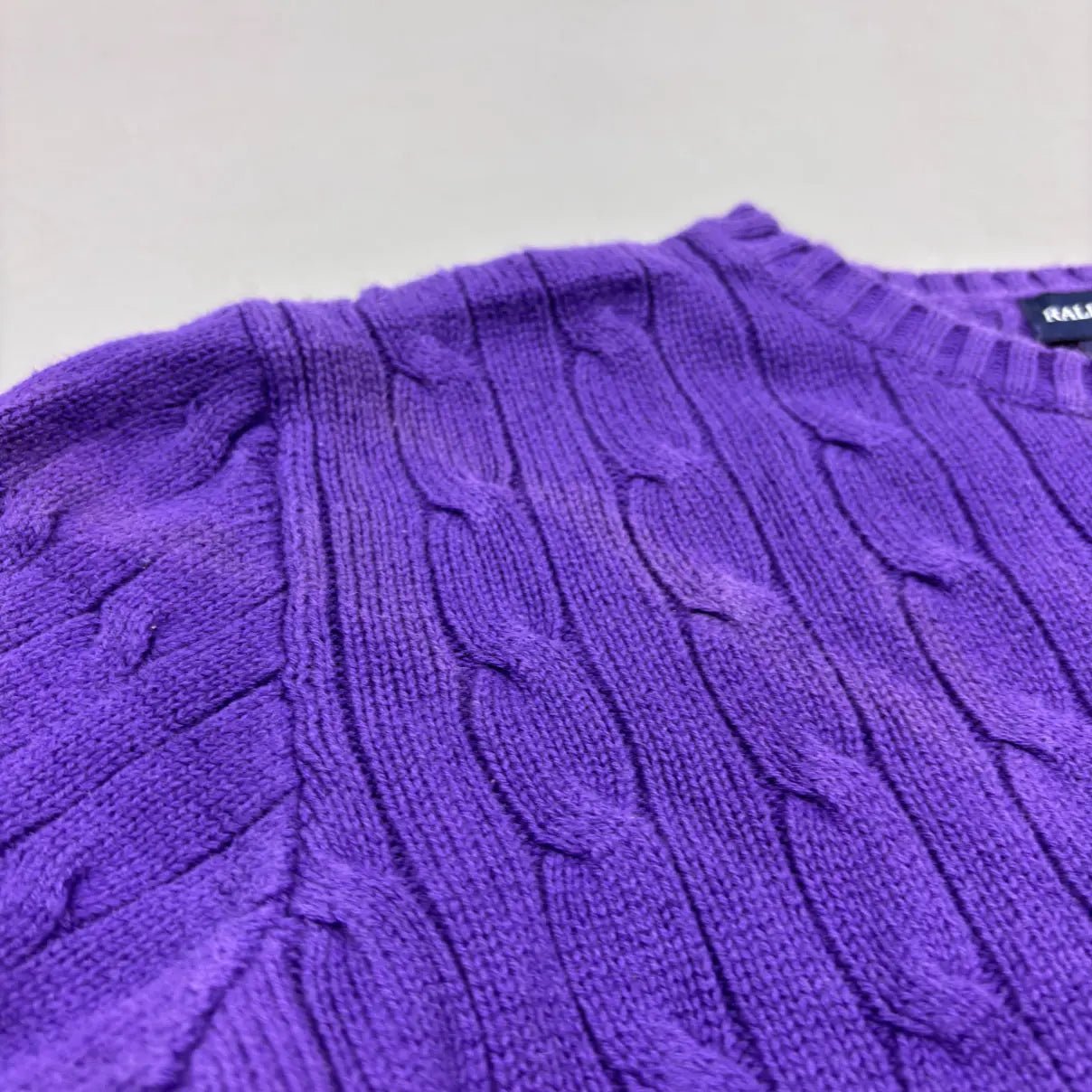 Purple Ralph Lauren Knitted Sweater - XL - Very Good Condition - Revaleur