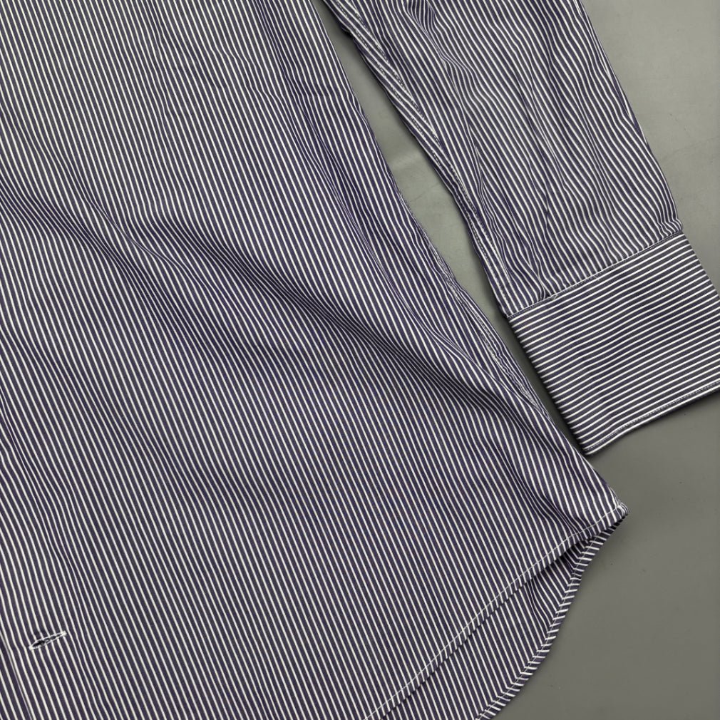 Purple/White Suitsupply Gym Shirt - Men 41 - New - Revaleur