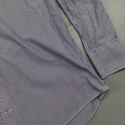 Purple/White Suitsupply Gym Shirt - Men 41 - New - Revaleur