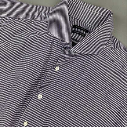 Purple/White Suitsupply Gym Shirt - Men 41 - New - Revaleur