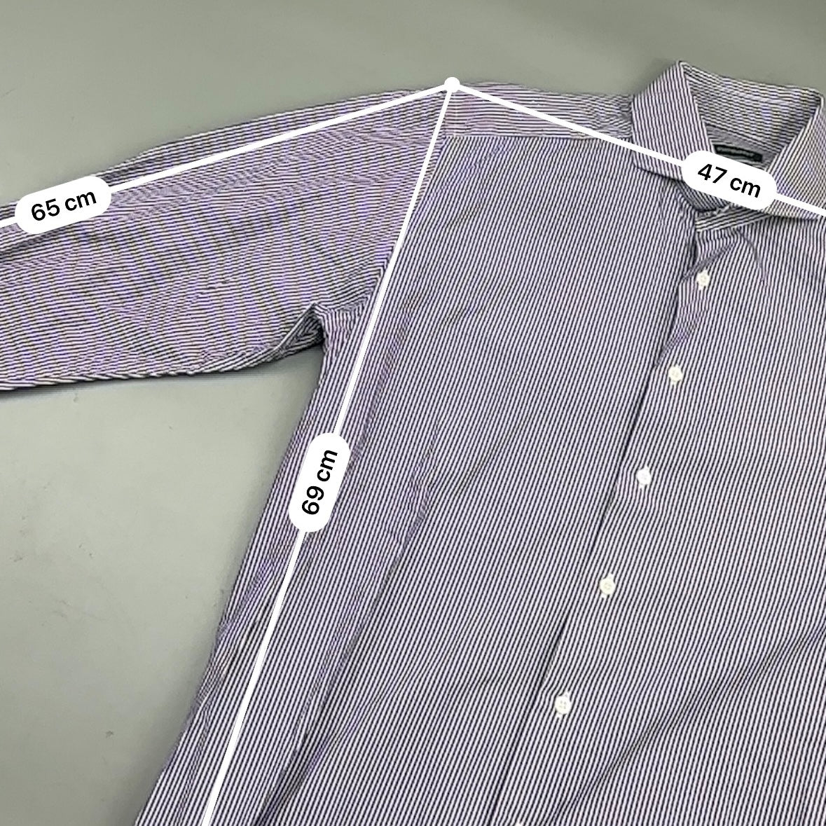 Purple/White Suitsupply Gym Shirt - Men 41 - New - Revaleur