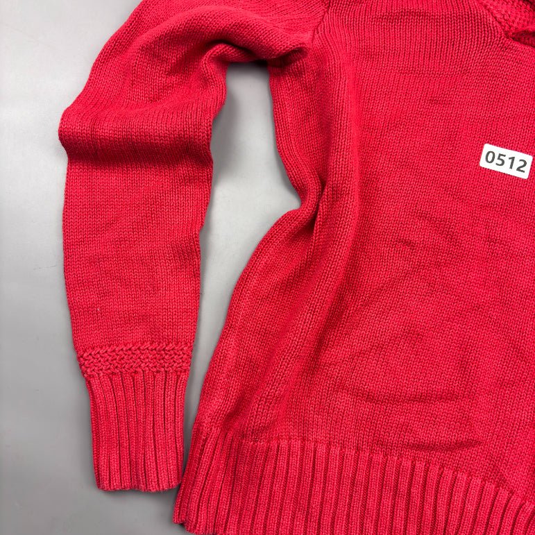 Red Ralph Lauren Buttoned Sweater - M - Very Good - Revaleur