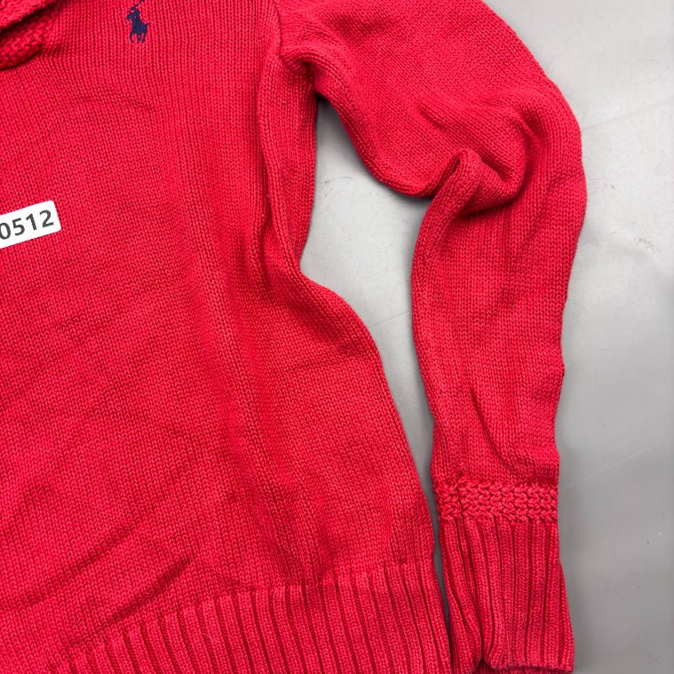 Red Ralph Lauren Buttoned Sweater - M - Very Good - Revaleur