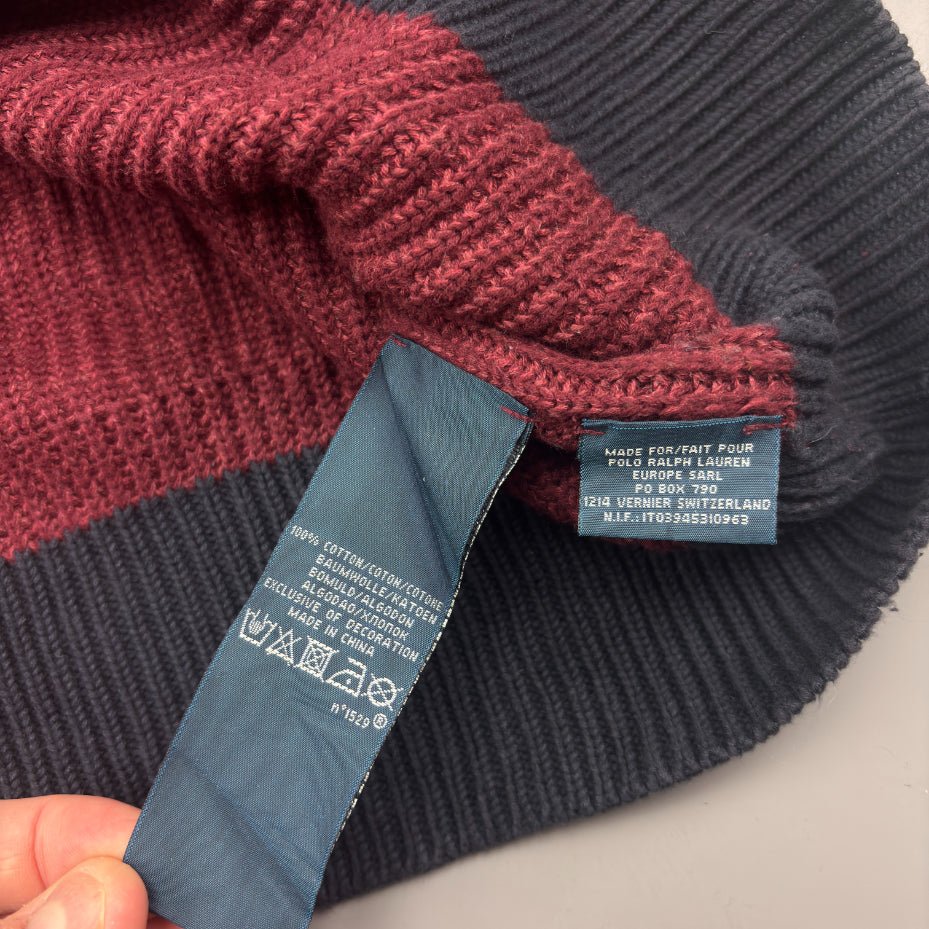 Red Ralph Lauren Buttoned Sweater - XL - Very Good - Revaleur