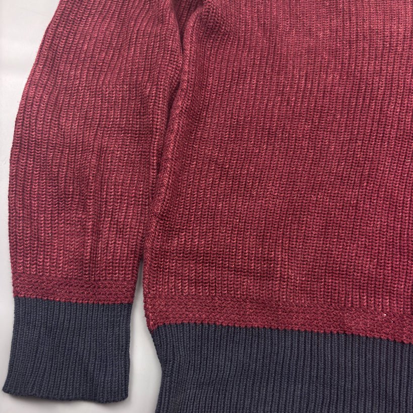 Red Ralph Lauren Buttoned Sweater - XL - Very Good - Revaleur
