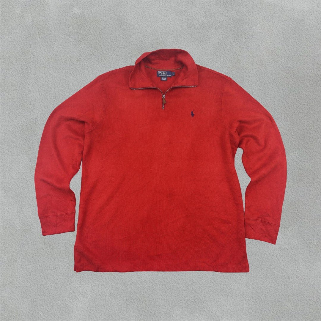 Red Ralph Lauren Half Zip - Men L - New - Revaleur