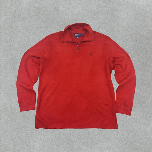 Red Ralph Lauren Half Zip - Men L - New - Revaleur