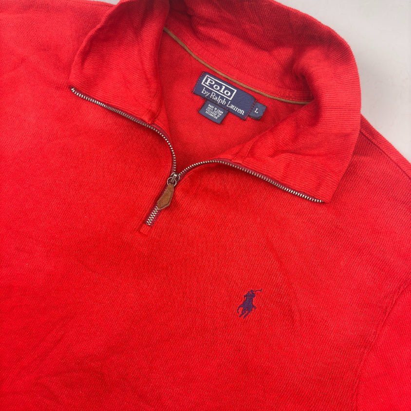 Red Ralph Lauren Half Zip - Men L - New - Revaleur