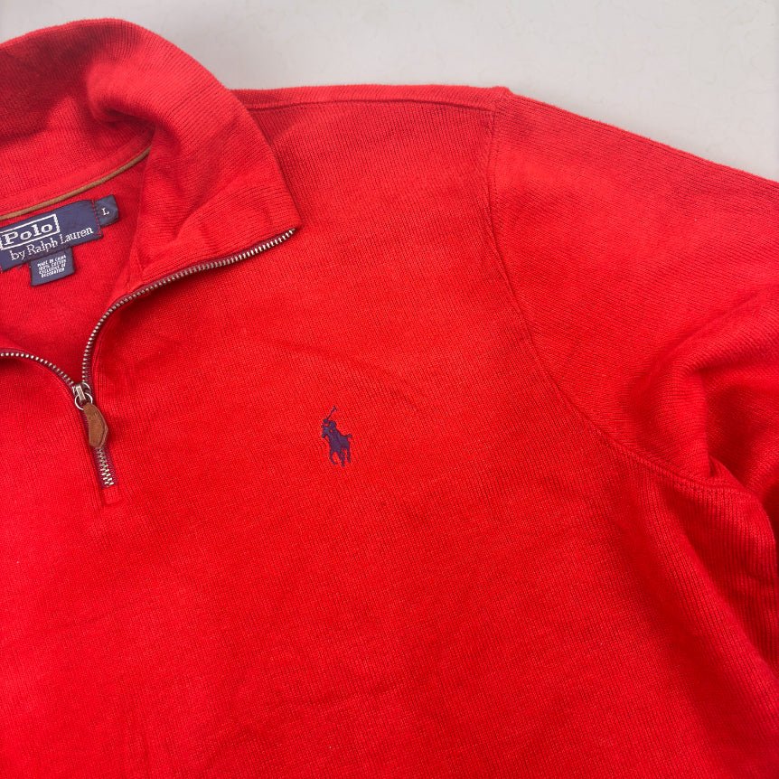 Red Ralph Lauren Half Zip - Men L - New - Revaleur