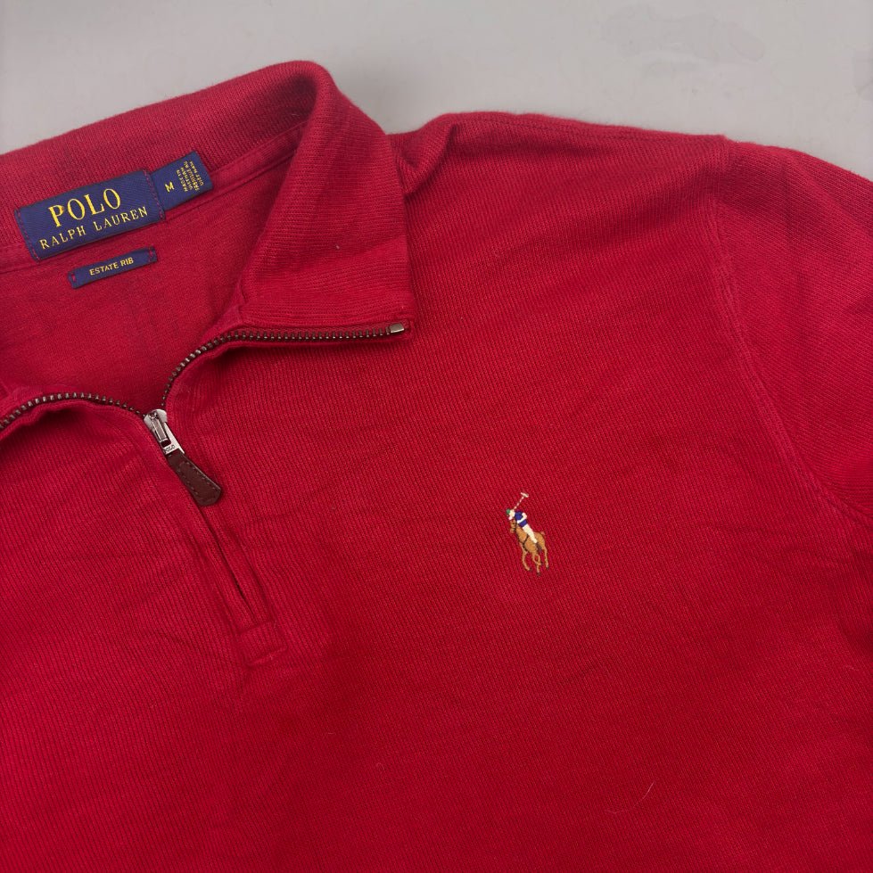 Red Ralph Lauren Half Zip - Men M - Very Good - Revaleur