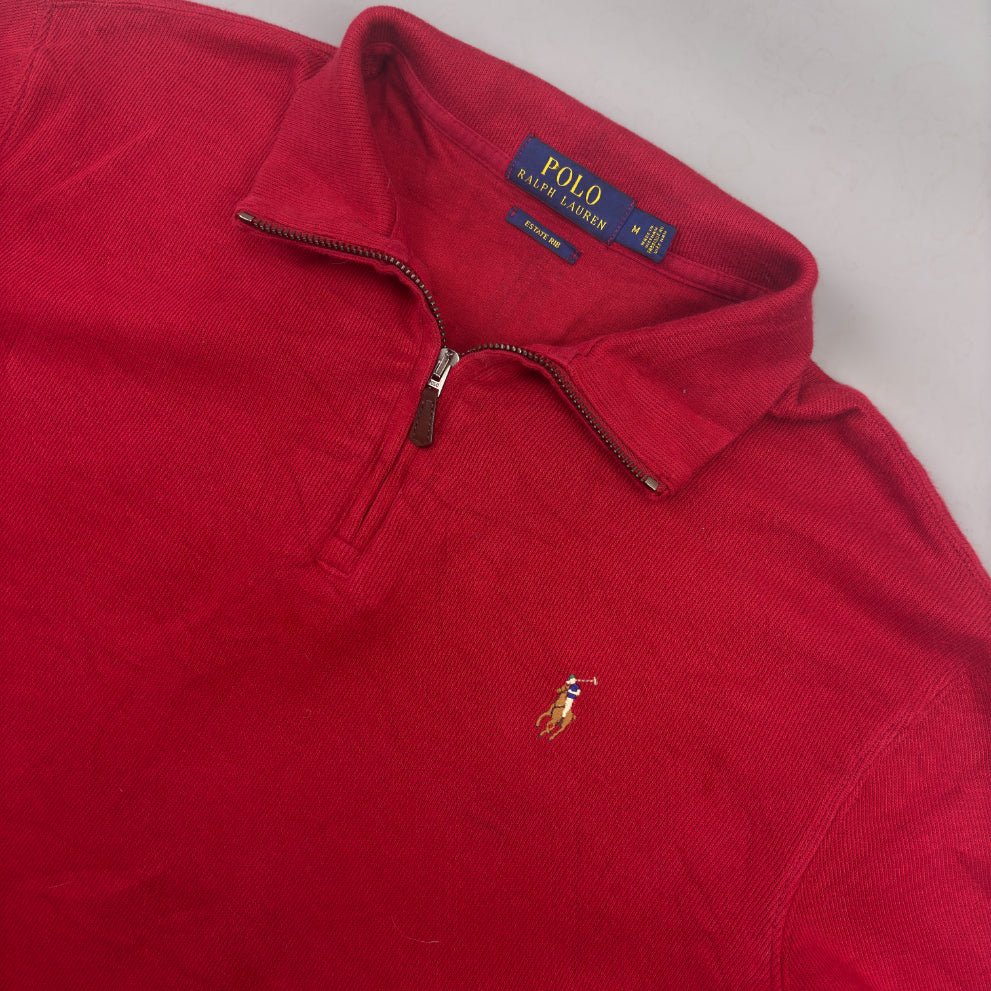 Red Ralph Lauren Half Zip - Men M - Very Good - Revaleur