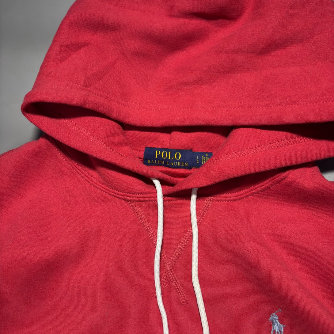 Red Ralph Lauren Hoodie – L – Excellent Condition - Revaleur