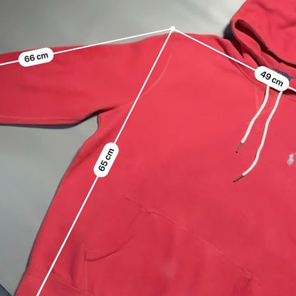 Red Ralph Lauren Hoodie – L – Excellent Condition - Revaleur