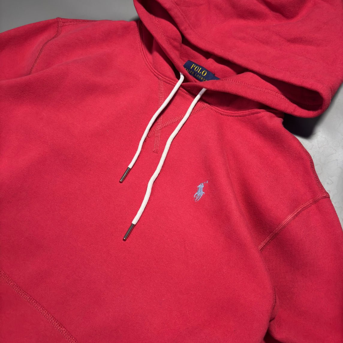 Red Ralph Lauren Hoodie – L – Excellent Condition - Revaleur