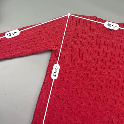 Red Ralph Lauren Knitted Sweater - Boys XL - Very Good - Revaleur