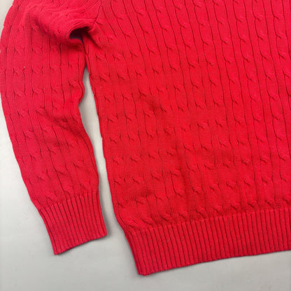 Red Ralph Lauren Knitted Sweater - Boys XL - Very Good - Revaleur