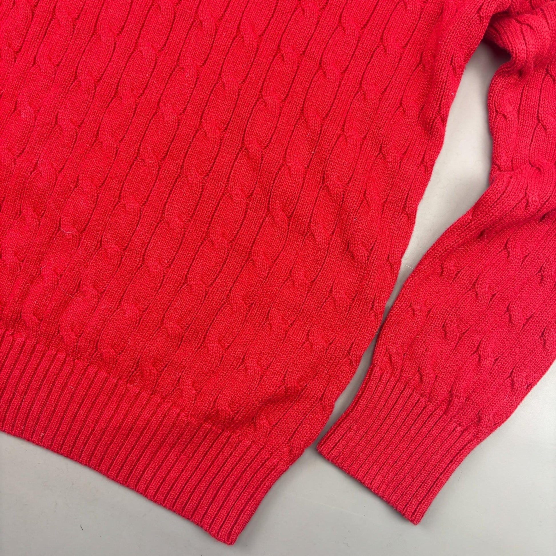 Red Ralph Lauren Knitted Sweater - Boys XL - Very Good - Revaleur