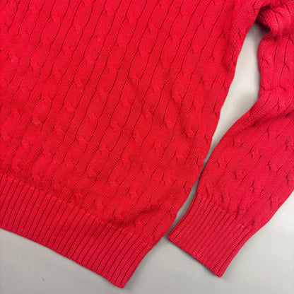 Red Ralph Lauren Knitted Sweater - Boys XL - Very Good - Revaleur