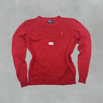Red Ralph Lauren Knitted Sweater - L - Very Good - Revaleur