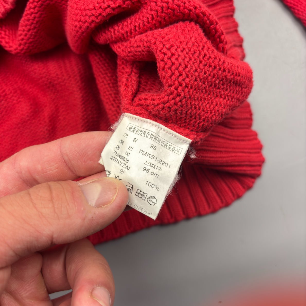 Red Ralph Lauren Knitted Sweater - L - Very Good - Revaleur