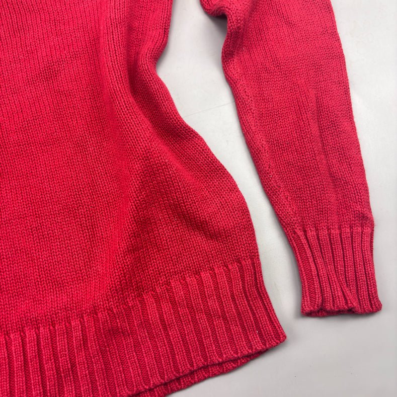 Red Ralph Lauren Knitted Sweater - L - Very Good - Revaleur