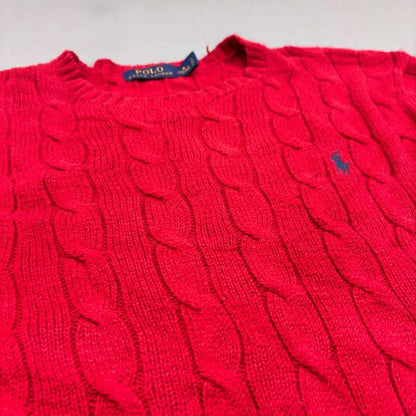 Red Ralph Lauren Knitted Sweater - M - New, Never Worn - Revaleur