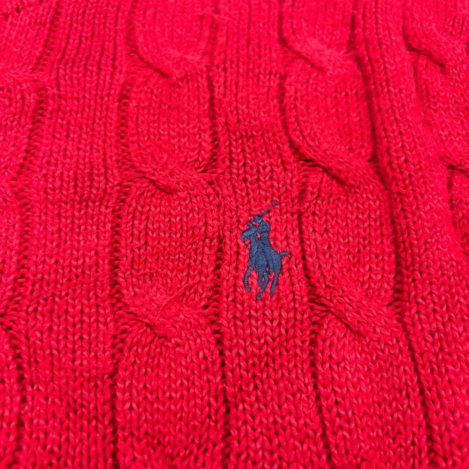 Red Ralph Lauren Knitted Sweater - M - New, Never Worn - Revaleur