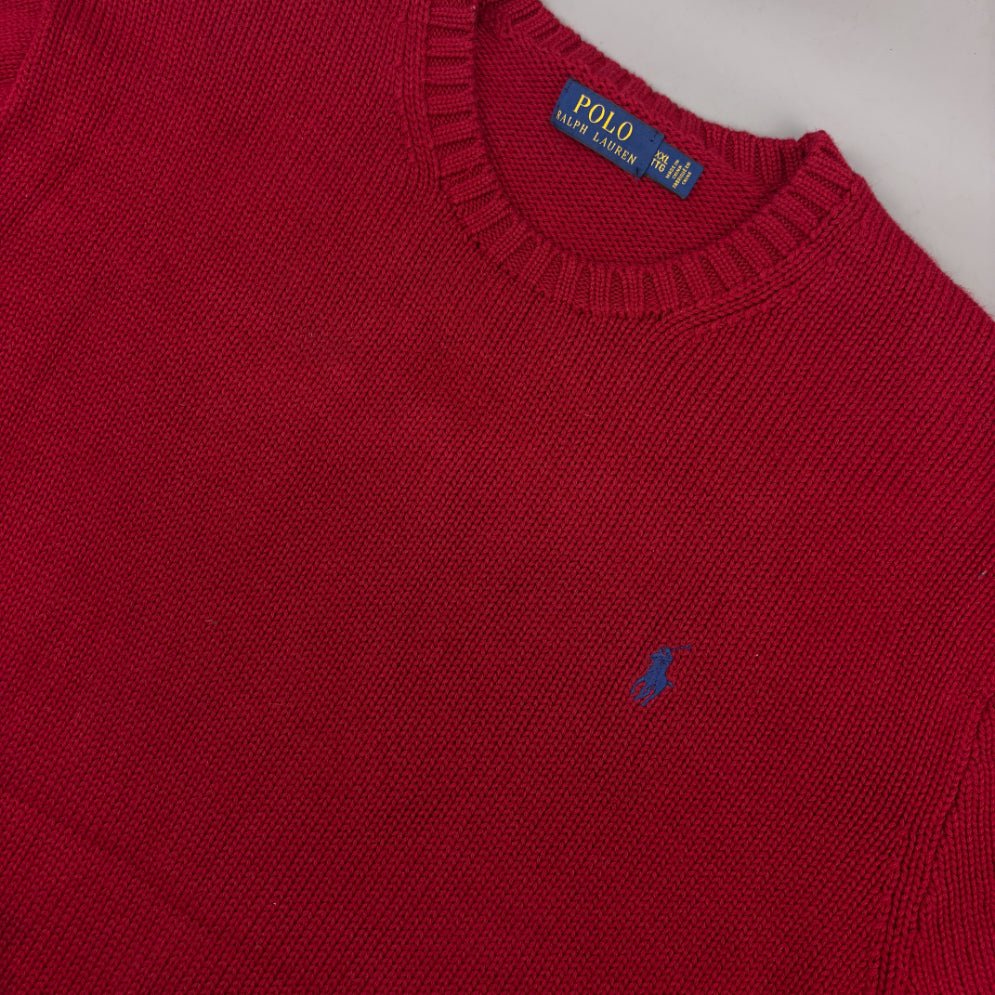 Red Ralph Lauren Knitted Sweater - Men XXL - Very Good - Revaleur