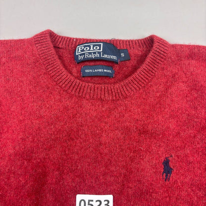 Red Ralph Lauren Knitted Sweater - S - Very Good - Revaleur