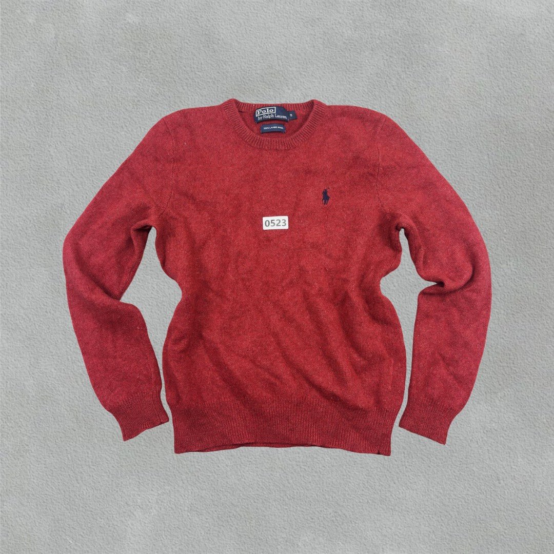Red Ralph Lauren Knitted Sweater - S - Very Good - Revaleur