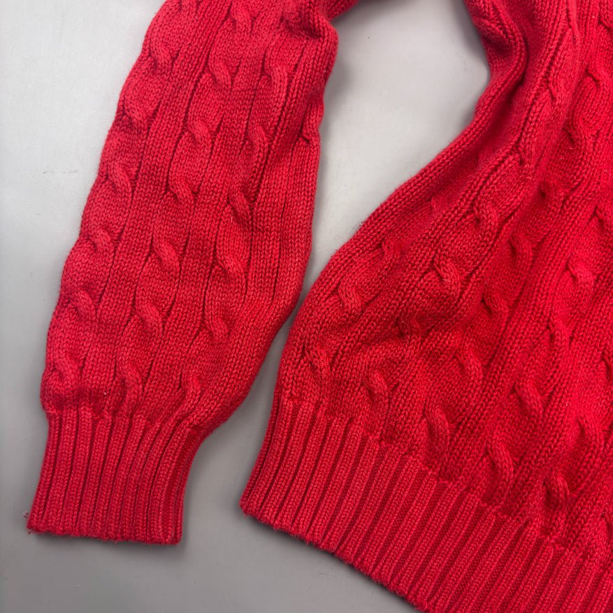 Red Ralph Lauren Knitted Sweater - Women L - Very Good - Revaleur