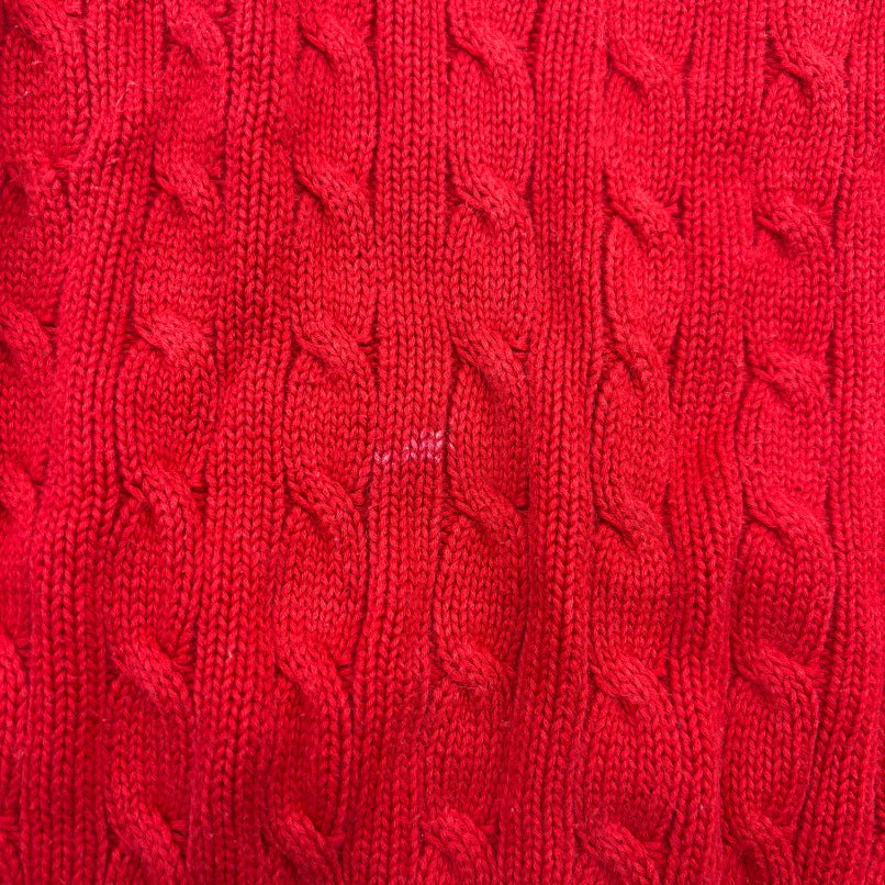 Red Ralph Lauren Knitted Sweater - Women L - Very Good - Revaleur