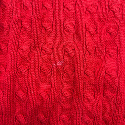 Red Ralph Lauren Knitted Sweater - Women L - Very Good - Revaleur