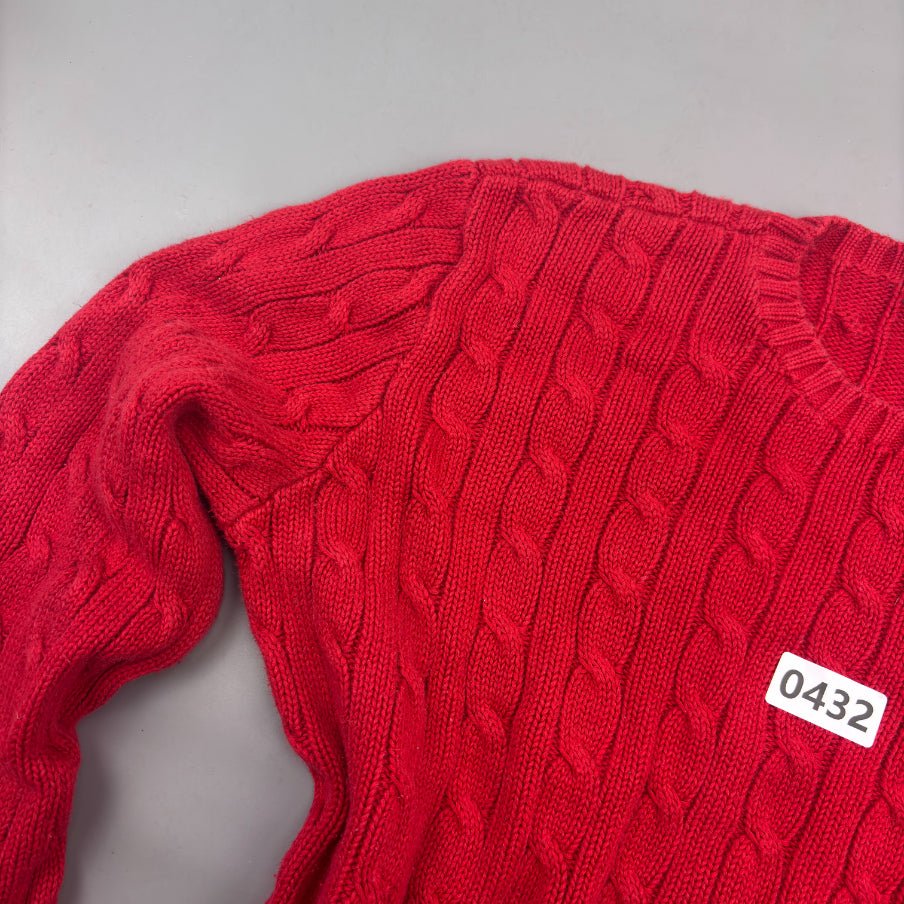 Red Ralph Lauren Knitted Sweater - Women L - Very Good - Revaleur