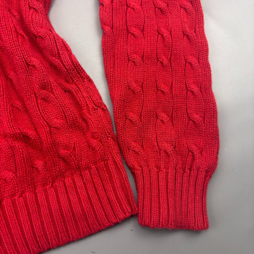 Red Ralph Lauren Knitted Sweater - Women L - Very Good - Revaleur