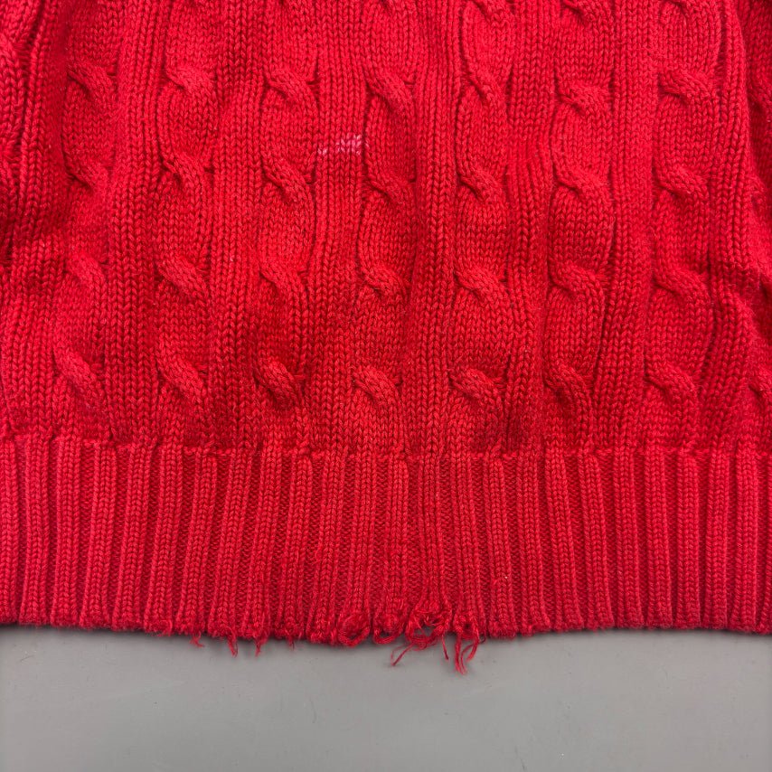 Red Ralph Lauren Knitted Sweater - Women L - Very Good - Revaleur