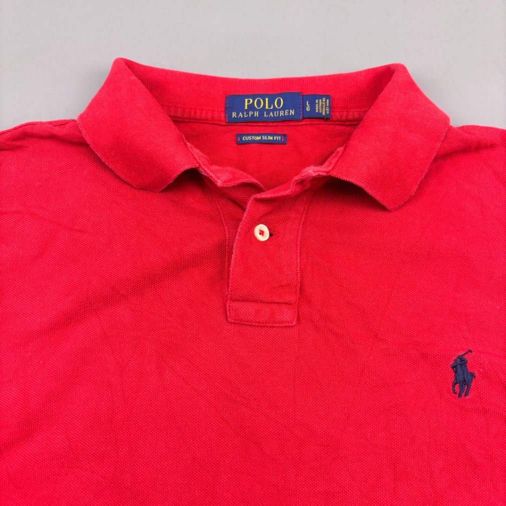 Red Ralph Lauren Polo Shirt - Men L - Very Good - Revaleur