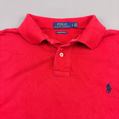 Red Ralph Lauren Polo Shirt - Men L - Very Good - Revaleur