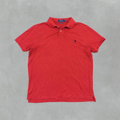 Red Ralph Lauren Polo Shirt - Men L - Very Good - Revaleur