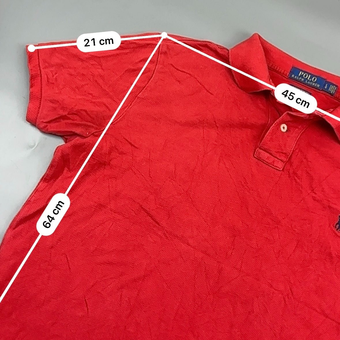 Red Ralph Lauren Polo Shirt - Men L - Very Good - Revaleur