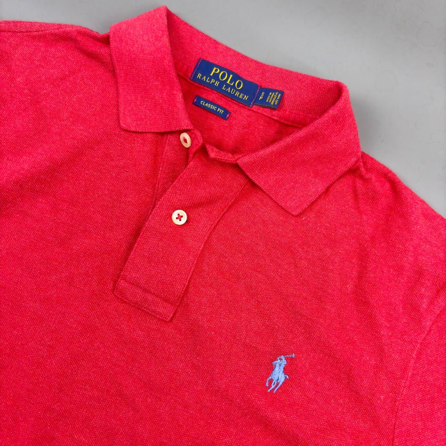 Red Ralph Lauren Polo Shirt - Men S - Very Good - Revaleur
