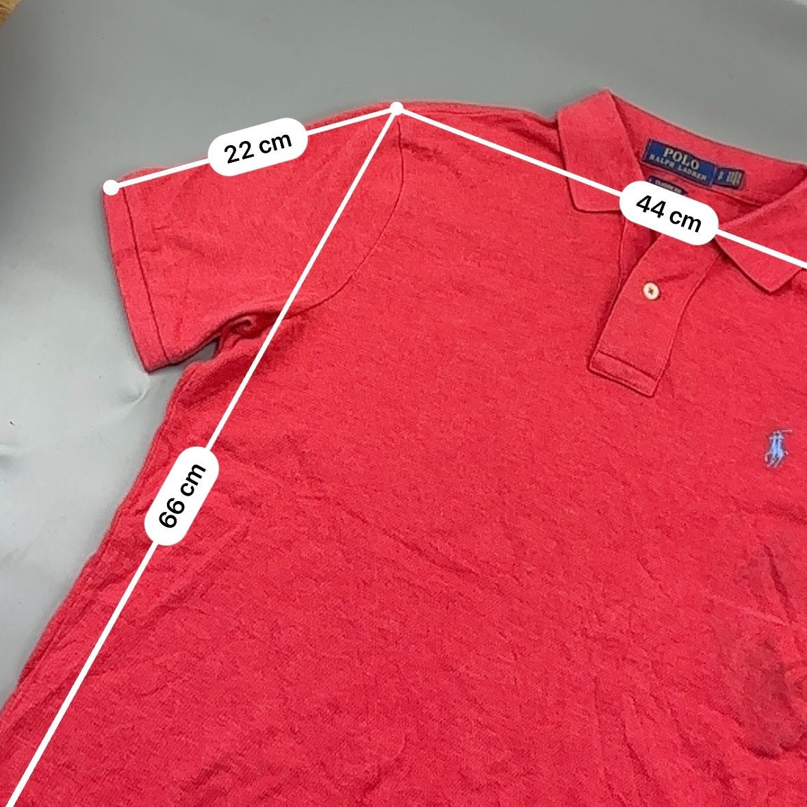 Red Ralph Lauren Polo Shirt - Men S - Very Good - Revaleur