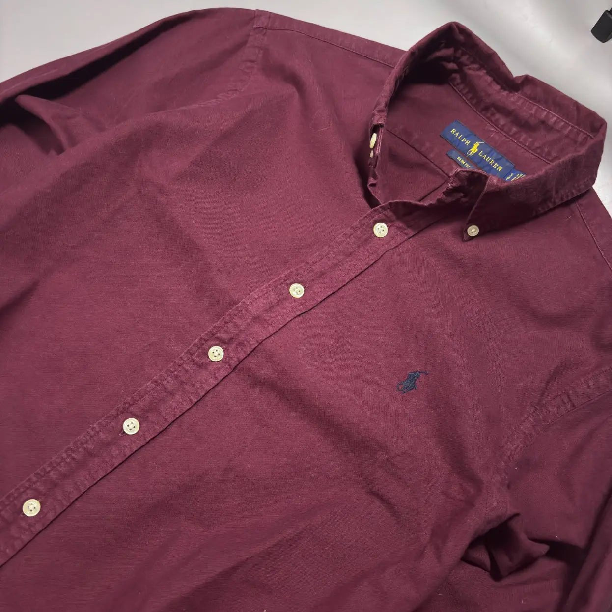 Red Ralph Lauren Shirt Slim Fit - S - Very Good Condition - Revaleur