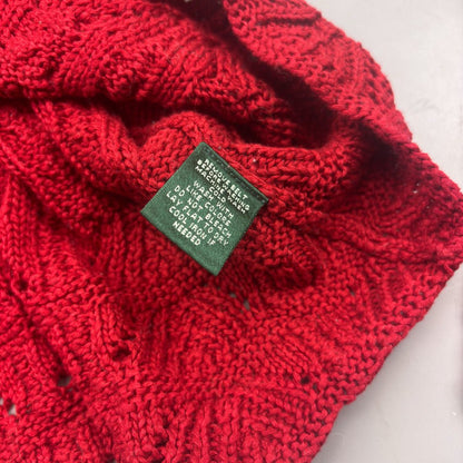 Red Ralph Lauren V - neck Sweater - Women XL - Very Good - Revaleur