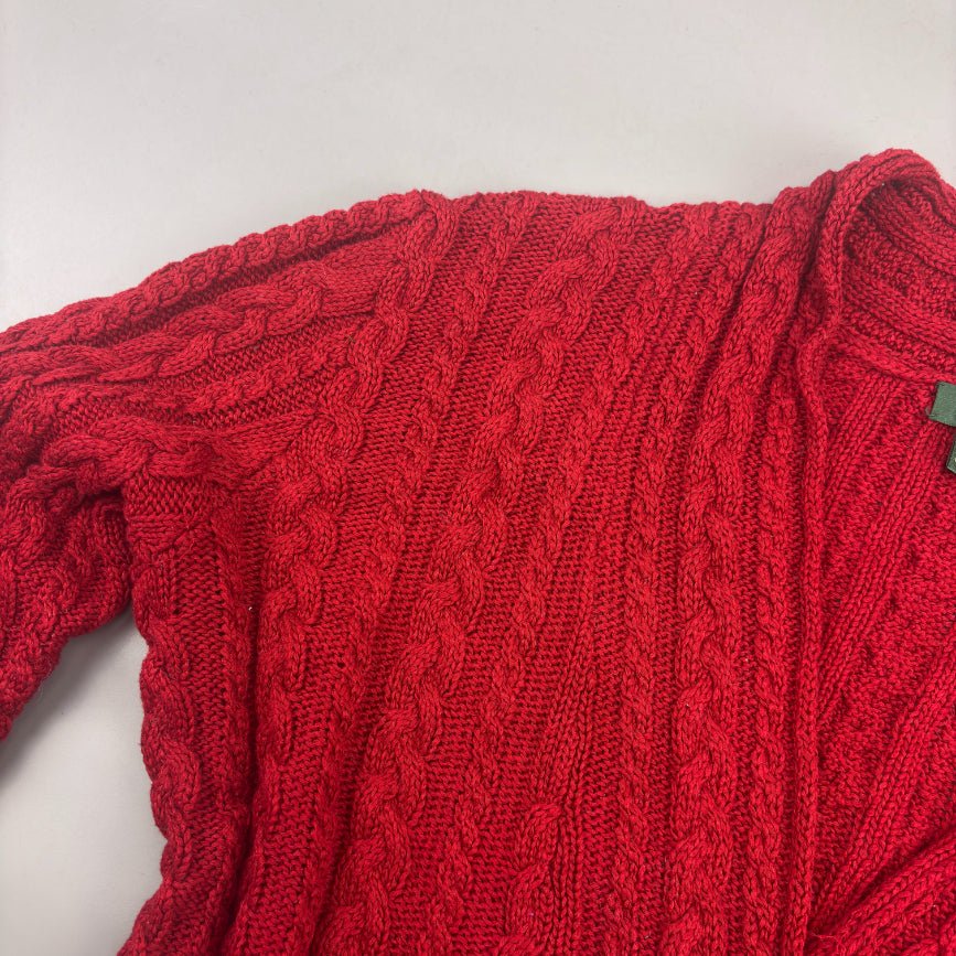 Red Ralph Lauren V - neck Sweater - Women XL - Very Good - Revaleur