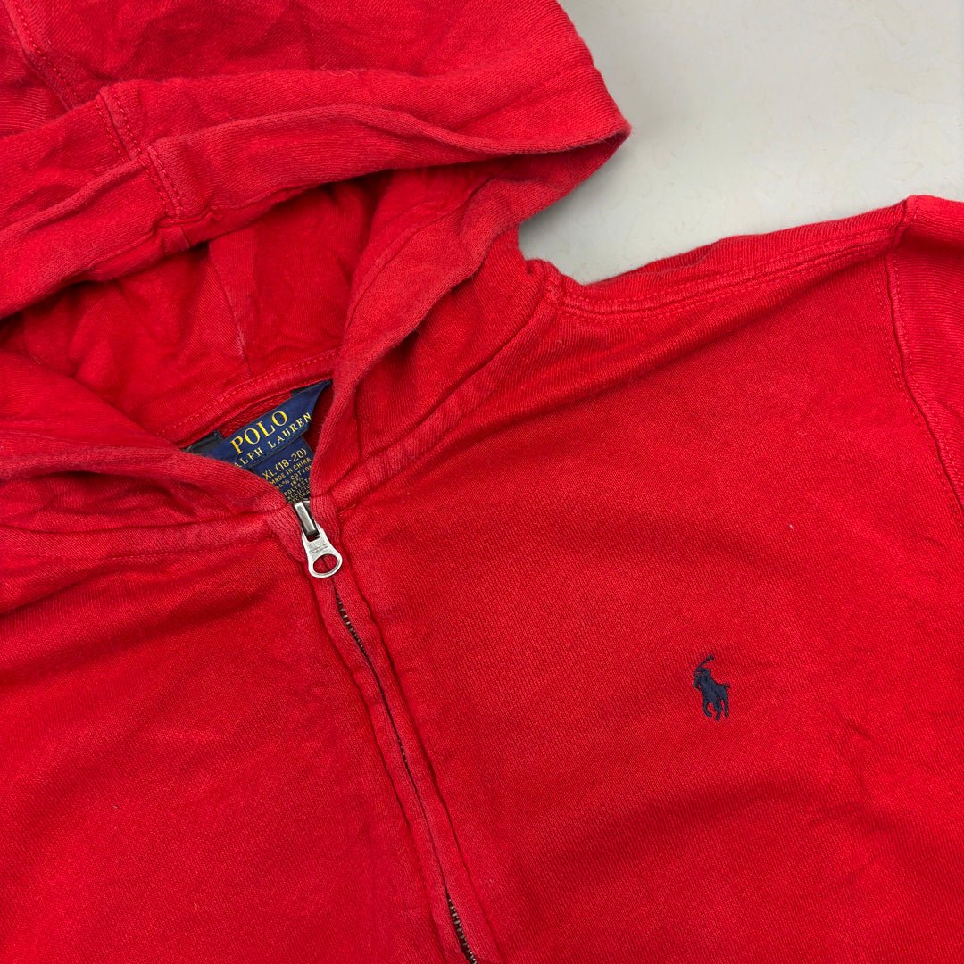 Red Ralph Lauren Zip Vest - Boys XL - Very Good - Revaleur