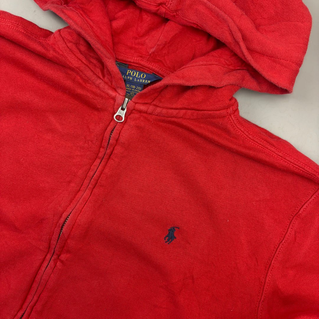 Red Ralph Lauren Zip Vest - Boys XL - Very Good - Revaleur