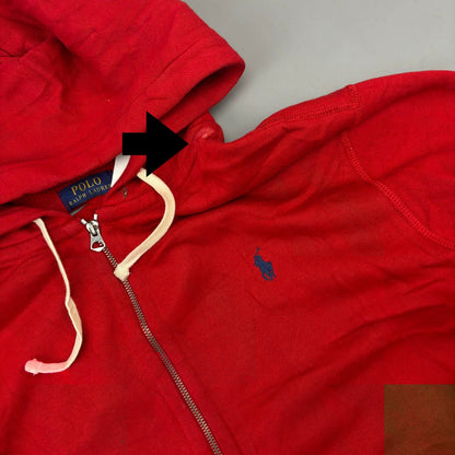 Red Ralph Lauren Zip Vest - Men XL - Very Good - Revaleur