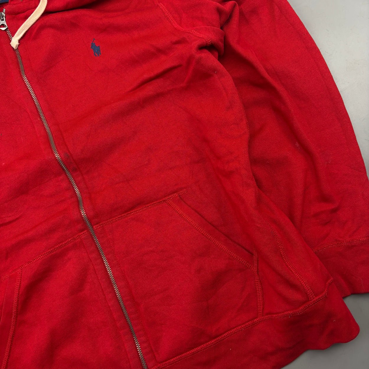 Red Ralph Lauren Zip Vest - Men XL - Very Good - Revaleur
