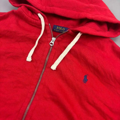 Red Ralph Lauren Zip Vest - XL - Very Good - Revaleur